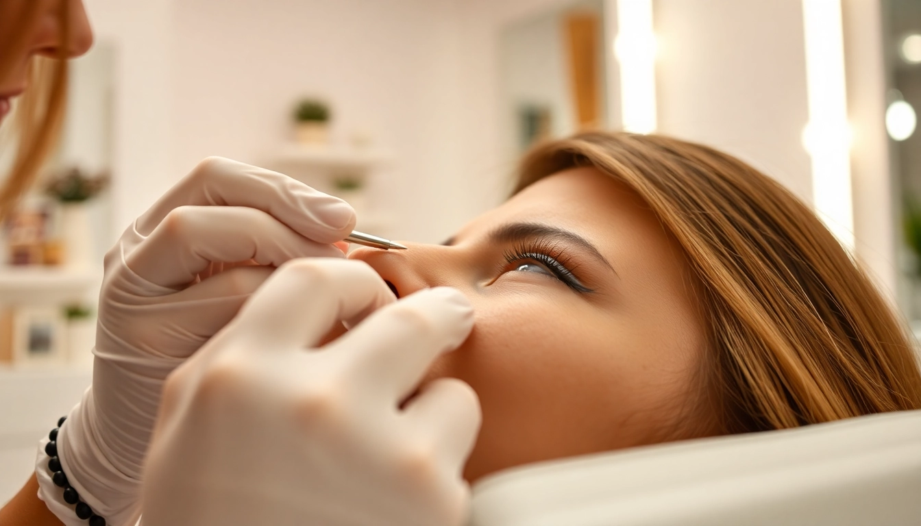 Lash techs applying extensions expertly in a serene salon environment, highlighting precision and customer care.