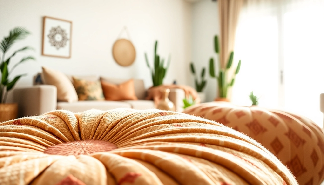 Shop elegant cactus silk poufs at https://labboho.com/collections/cactus-silk-poufs, featuring luxurious Moroccan craftsmanship.