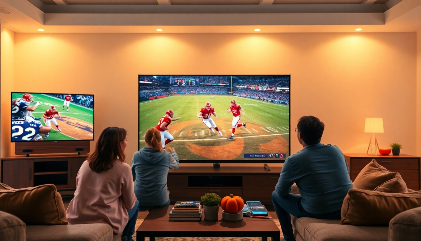 Experience IPTV Subscription USA with a family enjoying diverse entertainment in a cozy living room.