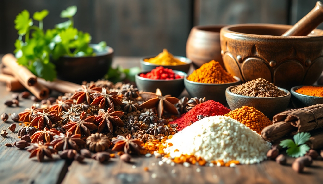 Préparer de délicieuses recettes avec des épices orientales, comprenant de la cannelle et de l'anis étoilé.