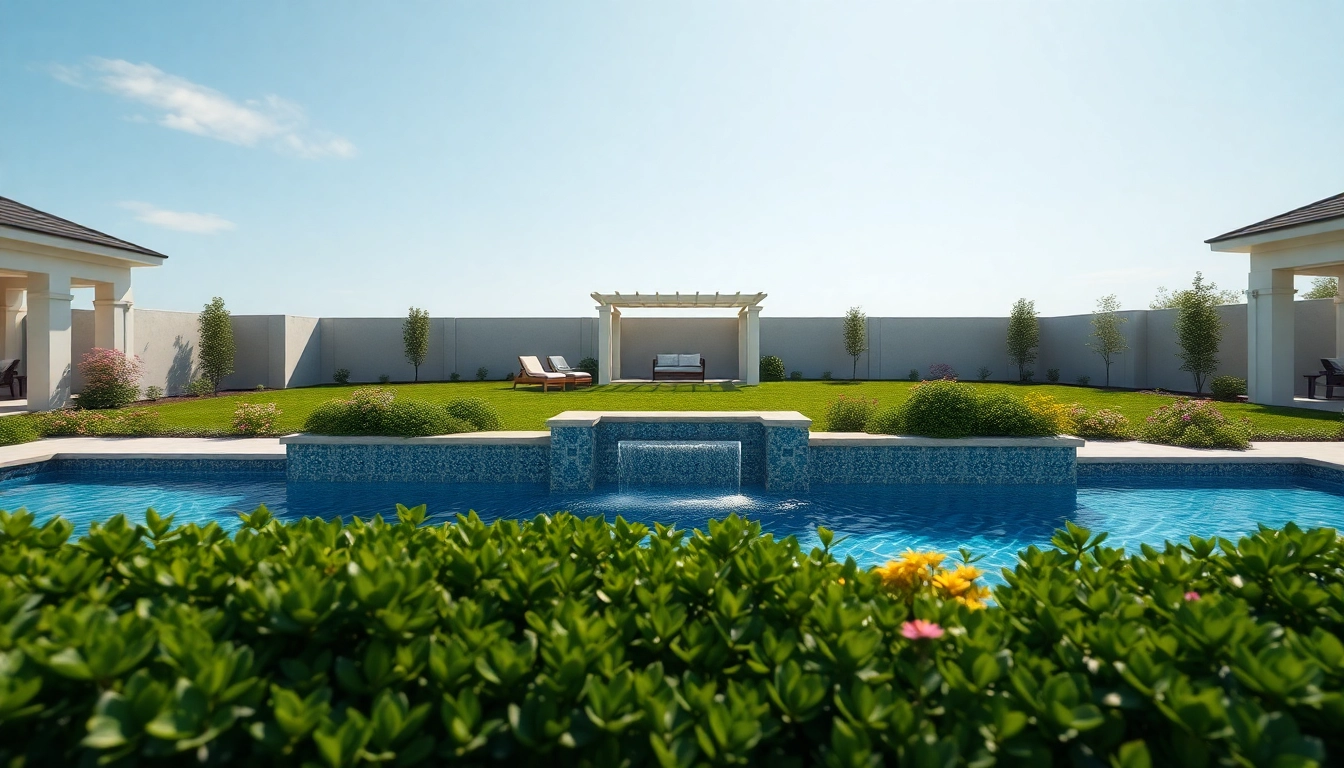 Stunning custom pool designed for luxury relaxation in a vibrant backyard oasis.