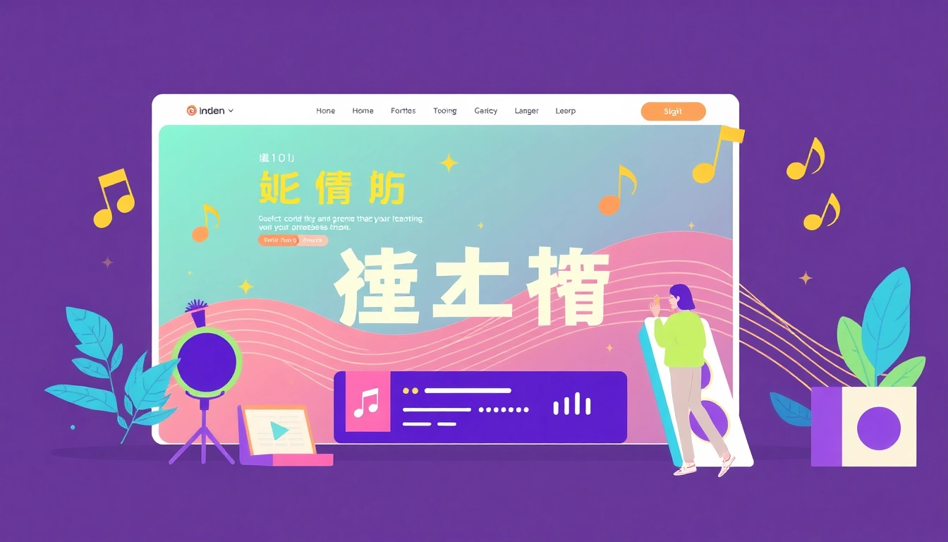 Experience the dynamic features of 汽水音乐网页版 with a user engaging on a vibrant music website interface.