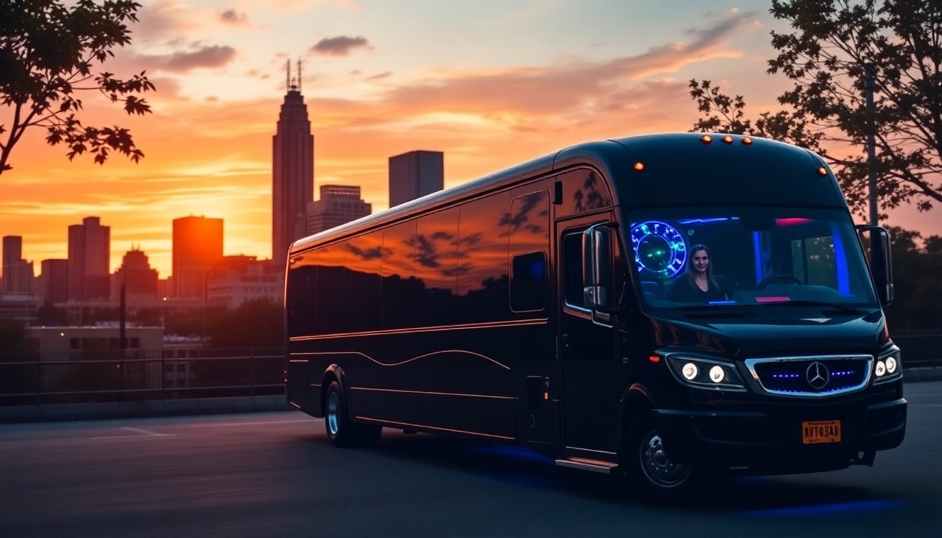 Experience the elegance of our Atlanta party bus featuring luxurious interiors for stylish group celebrations.