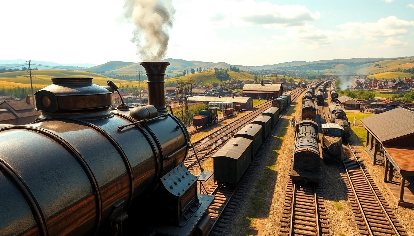 Experience the classic railroad tycoon download with vintage trains and detailed scenery in this nostalgic game.