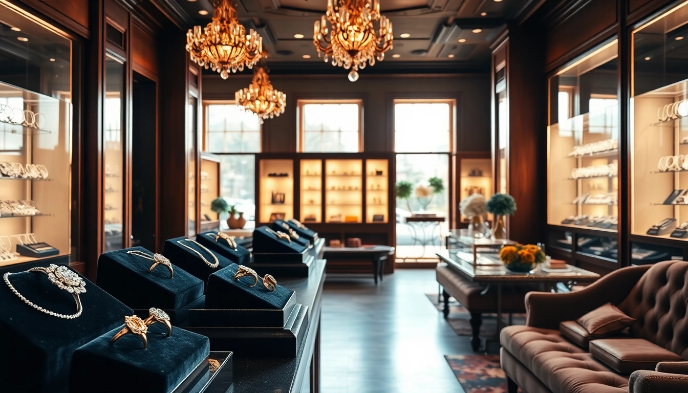 Discover elegant jewelry in a stylish store setting while searching for jewelry stores near me.