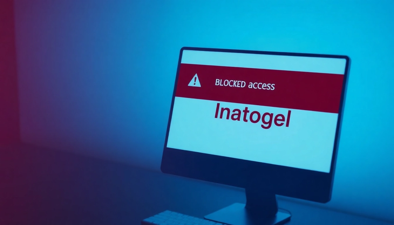 Inatogel block notification on a computer screen with error messaging details.