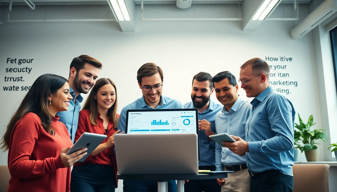 Enhance your Edmonton SEO strategy with a collaborative digital marketing team in action.