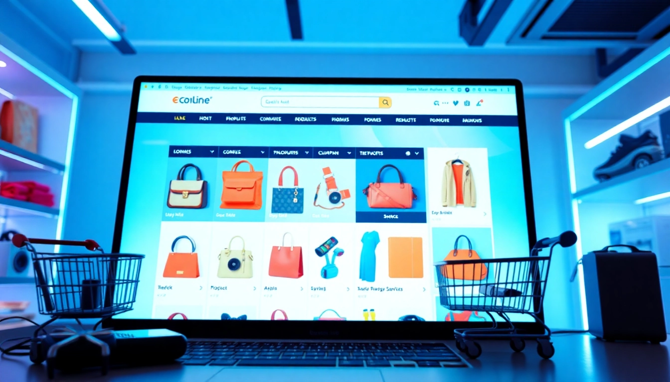 Explore Ultimateshop cc with diverse products showcased on a modern online shopping interface.