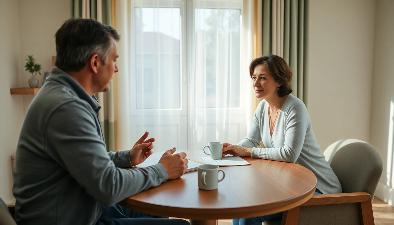 Engaged attachment theory coach guiding a client to develop secure emotional connections.